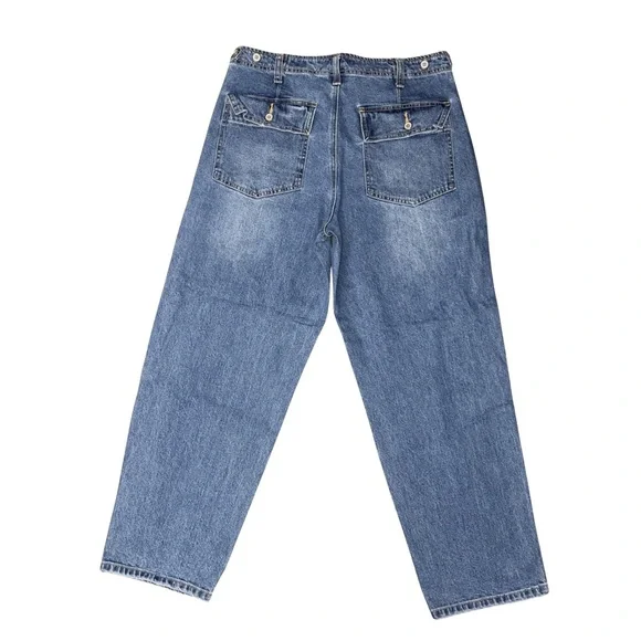 NWOT Light Blue Denim Barrel Jeans - Size 10 - Picture 6 of 7